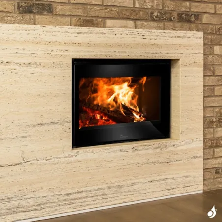 Insert à bois Lacunza Adour 600 ST Puissance 7.0kW Convection Naturelle Sortie Fumée Supérieure Ø15 cm