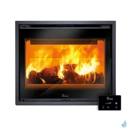 Insert à bois Lacunza Loire 700 Puissance 10.0kW Structure Acier Sortie Fumée Supérieure Ø15 cm