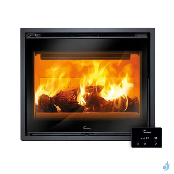 Insert à bois Lacunza Loire 700 Puissance 10.0kW Structure Acier Sortie Fumée Supérieure Ø15 cm