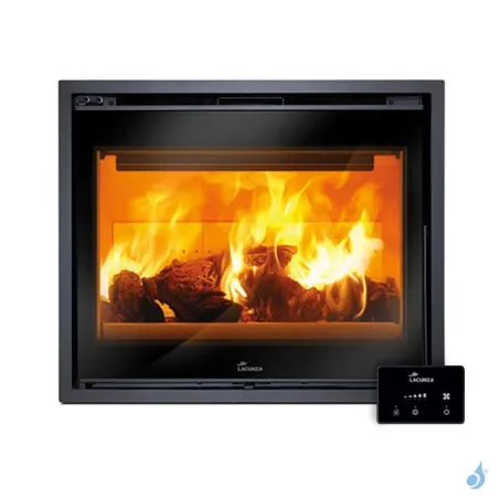 Insert à bois Lacunza Loire 700 Puissance 10.0kW Structure Acier Sortie Fumée Supérieure Ø15 cm