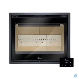 Insert à bois Lacunza Loire 700 Puissance 10.0kW Structure Acier Sortie Fumée Supérieure Ø15 cm 2