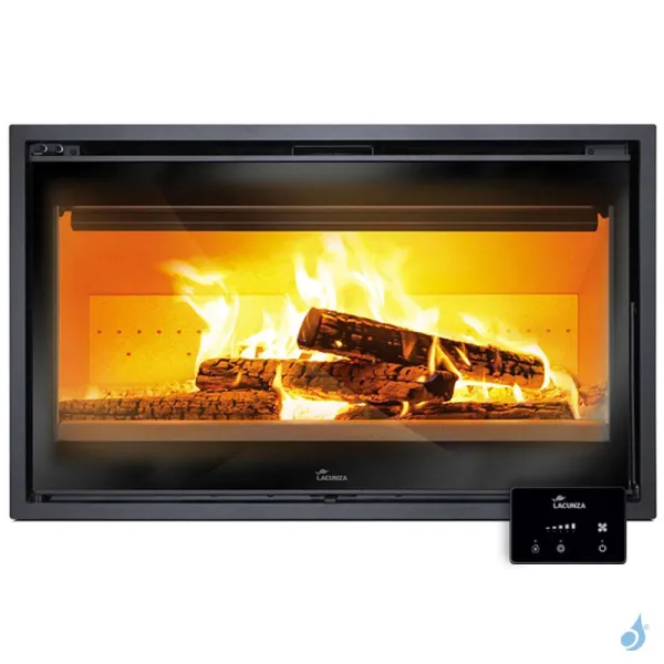 Insert à bois Lacunza Loire 1000 Puissance 11.0kW Structure Acier Sortie Fumée Supérieure Ø20 cm