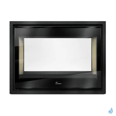 Insert à bois Lacunza Nickel 700 Puissance 13.0kW Double Face Structure Acier Sortie Fumée Supérieure Ø20 cm