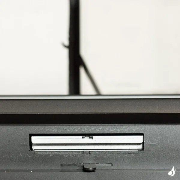 Insert à bois Lacunza Nickel 800 Puissance 15.0kW Double Face Structure Acier Sortie Fumée Supérieure Ø20 cm