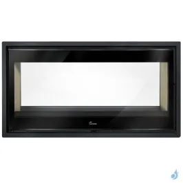 Insert à bois Lacunza Nickel 1000 Puissance 17.0kW Double Face Structure Acier Sortie Fumée Supérieure Ø20 cm 2