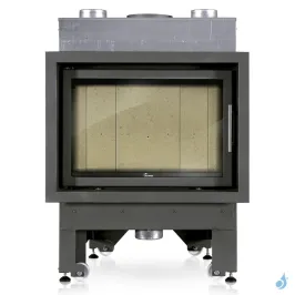 Cheminée à bois Lacunza Inca 80 V CV Puissance 15.0kW Avec Ventilateur Sortie Fumée Ø20 cm 2