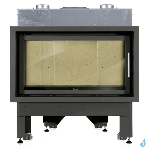 Cheminée à bois Lacunza Inca 100 V CV Puissance 15.5kW Avec Ventilateur Sortie Fumée Ø25 cm