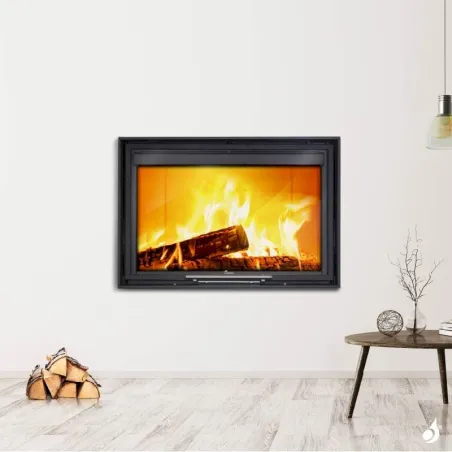 Cheminée à bois Lacunza Itaca 80 Eco Puissance 12.0kW Convection Naturelle Sortie Fumée Ø20 cm