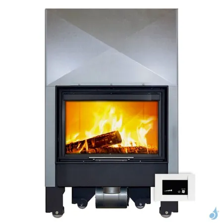 Cheminée à bois Lacunza Itaca 80 CV Eco Puissance 12.0kW Avec Ventilateur Sortie Fumée Ø20 cm