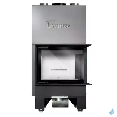 Cheminée à bois Lacunza Izaro 60 CLI/CLD CV Puissance 9kW Avec Ventilateur Sortie Fumée Ø15 cm