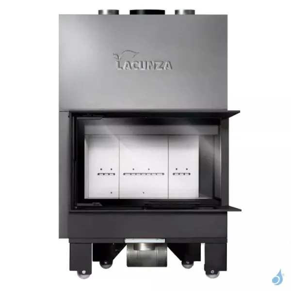 Cheminée à bois Lacunza Izaro 80 CLI/CLD CV Puissance 12.5kW Avec Ventilateur Sortie Fumée Ø20 cm