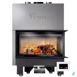 Cheminée à bois Lacunza Izaro 100 CLI/CLD CV Puissance 15.5kW Avec Ventilateur Sortie Fumée Ø20 cm