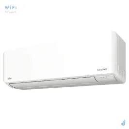 Climatiseur bi split FUJITSU Mural KMCG AOEG14KBCA2 4kW tailles 20 + 20 WiFi de série ASEH07KMCG + ASEH07KMCG 2