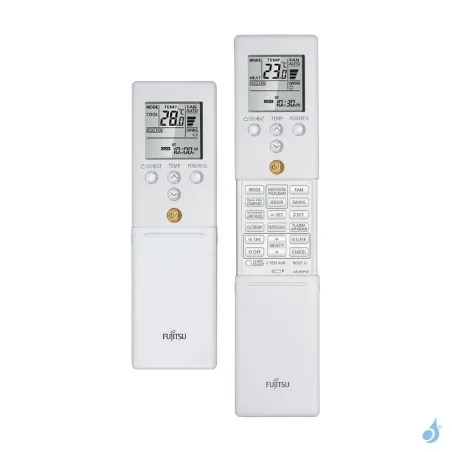 Climatiseur bi split FUJITSU Mural KMCG AOEG14KBCA2 4kW tailles 20 + 20 WiFi de série ASEH07KMCG + ASEH09KMCG