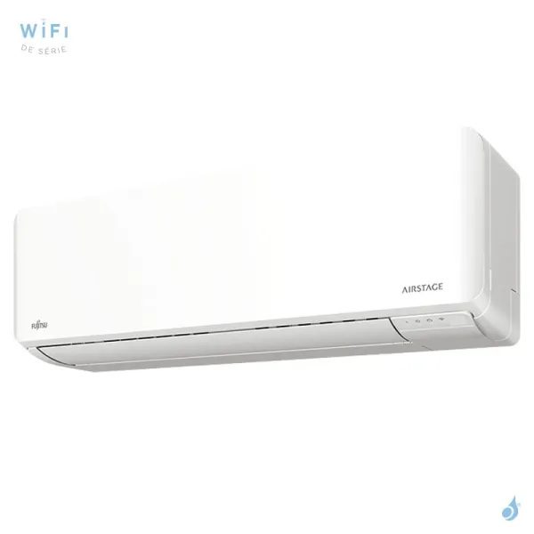 Climatiseur bi split FUJITSU Mural KMCG AOEG14KBCA2 4kW tailles 25 + 25 WiFi de série ASEH09KMCG + ASEH09KMCG