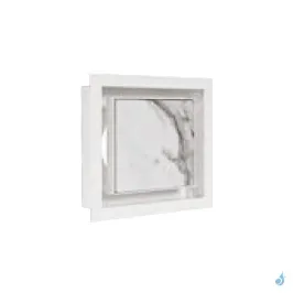 Grille de coffrage avec précadre simple KEMP AIR 03 Blanc ou Noir 180 x 180 mm Façade avant creuse