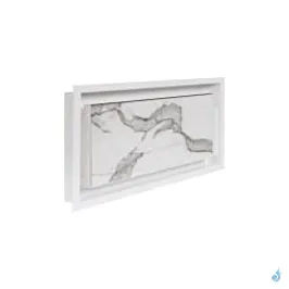 Grille de coffrage avec précadre simple KEMP AIR 03 Blanc ou Noir 440 x 250 mm Façade avant creuse