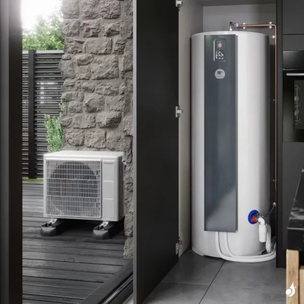 Chauffe-eau Thermodynamique Thermor Aéromax Split 3 150L Puissance 1800W Ø567mm