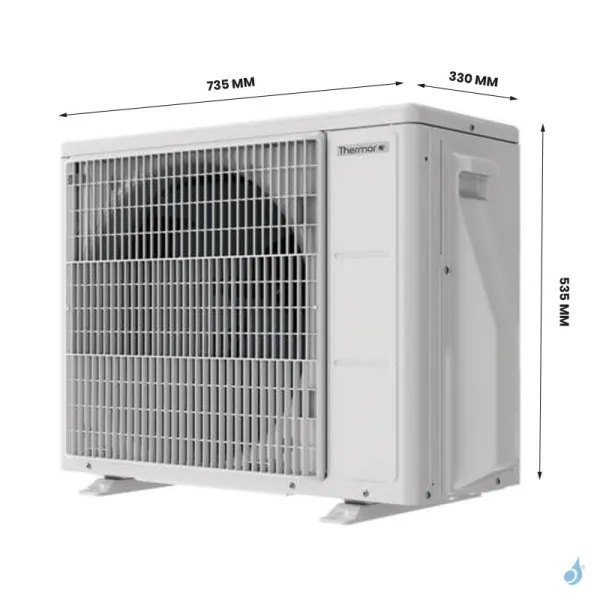 Chauffe-eau Thermodynamique Thermor Aéromax Split 3 200L Puissance 1800W Ø567mm