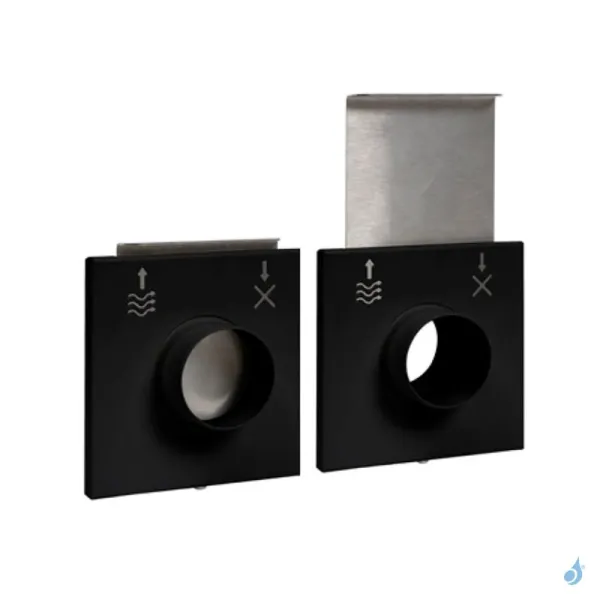 Kit arrivée d'air frais obturable étanche KFLEXV Ø60 à Ø100 bois & granulés