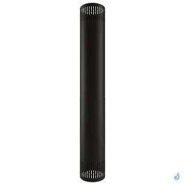 Habillage de conduit Poujoulat Design'up Noir Ø150 Hauteur 95 à 150 cm Habillage ventilé noir mat - RAL 9019