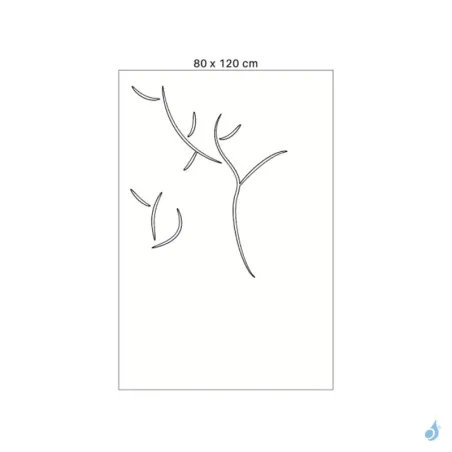 Plaque de protection murale KEMP Panisol Oklahoma 800x1200x50 mm