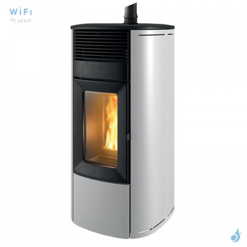 Poêle à granulés étanche MCZ Club Air 10 UP Puissance 10.0kW Sortie Fumée Supérieure