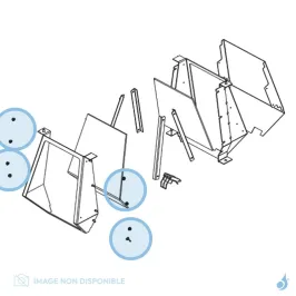 Écrou laiton M5 (x8) pour poêle à hydrogène Flam'in