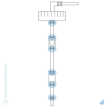 Collier de serrage (x6) pour poêle à hydrogène Flam'in