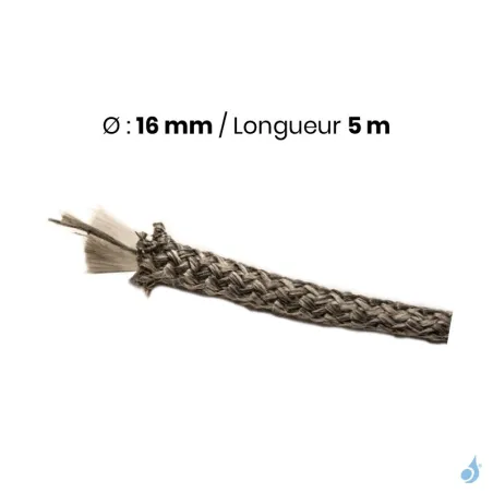Joint de porte tressé Ø16 mm pour poêles à granulés Ravelli Réf : 44061-R Longueur 5 mètres