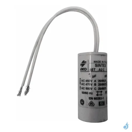 Condensateur 1 MF/400 pour poêles à granulés Ravelli Réf : 55198