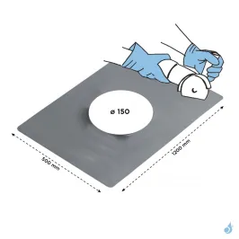 Plaque d'étanchéité INOX recoupable 120x50 cm 2