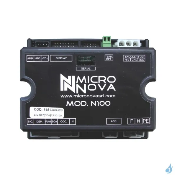 Carte mère N100 avec software préchargé MICRONOVA pour poêles RED Réf : 41451308300H