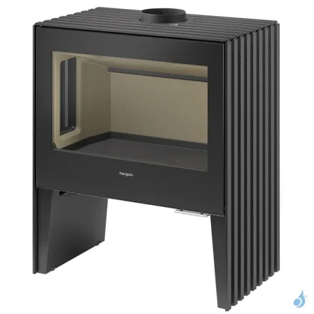 Poêle à bois Hergom Glance LV Puissance 7kW Sortie Fumée Supérieure