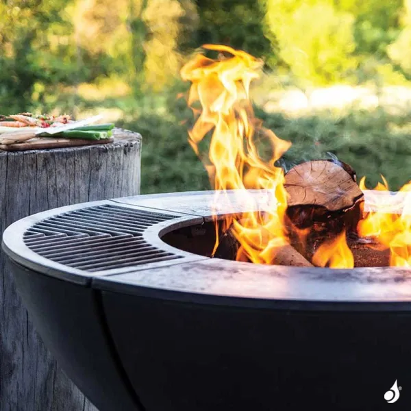 Poêle à bois extérieur & Barbecue en fonte Hergom Firepit
