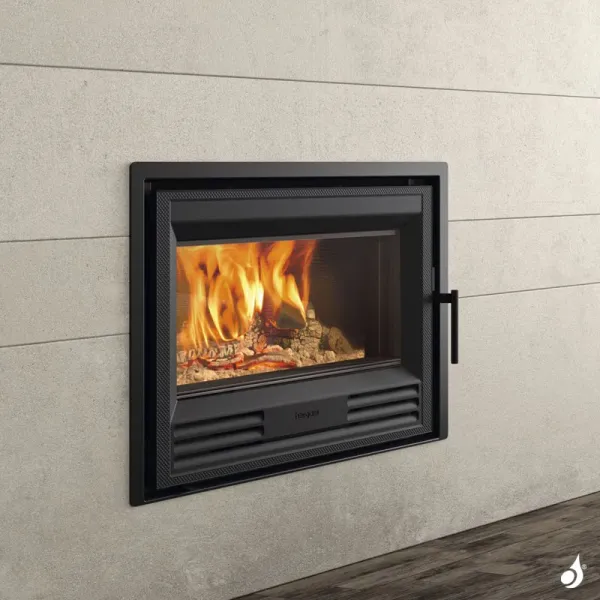 Insert à bois Hergom C-3/80 HF Puissance 8kW Sortie Fumée Supérieure