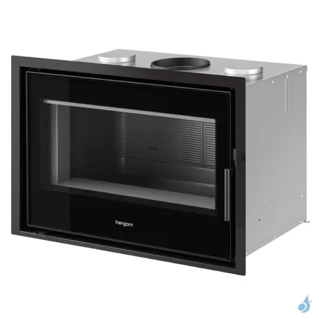 Insert à bois Hergom C-16/80 Puissance 8kW Sortie Fumée Supérieure