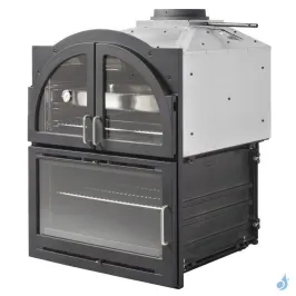 Insert à bois avec four de cuisson Hergom Aranda Puissance 12.5kW Sortie Fumée Supérieure