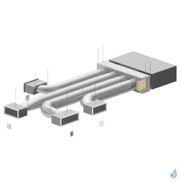 Plénum Airzone Eazyzone QAI Standard VMC IB8 4 sorties gainable Daikin FBA60-71 2