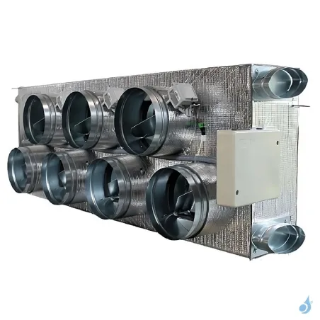 Plénum Airzone Eazyzone QAI Standard VMC IB8 7 sorties gainable Daikin FBA100-140