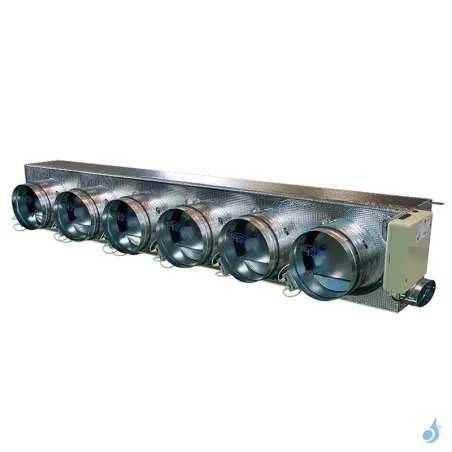 Plénum Airzone Eazyzone QAI Standard VMC IB8 6 sorties Fujitsu ARXG30/36/45KMLA