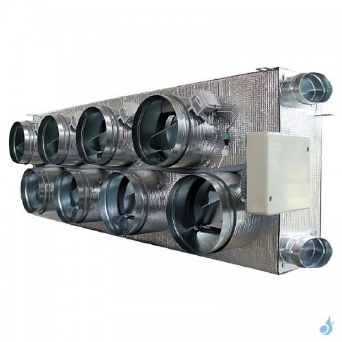 Plénum Airzone Eazyzone QAI Standard VMC IB8 8 sorties Fujitsu ARXG30/36/45KMLA