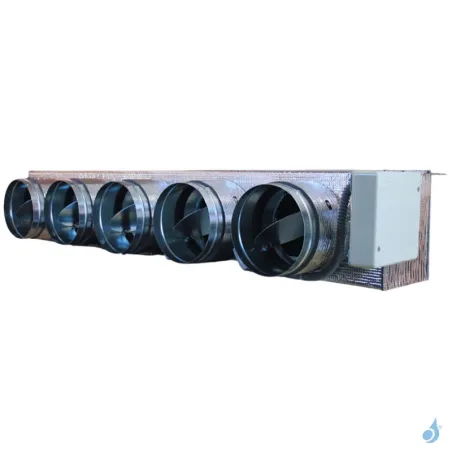 Plénum Airzone Eazyzone QAI Medium VMC IB8 5 sorties Mitsubishi PEAD-M60/71JA2