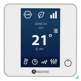Thermostat Airzone Blueface Zero Filaire Blanc à petit prix !