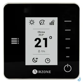 Thermostat sans fils Airzone think Radio Noir à petit prix !