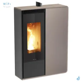 Poêle à granulés Jolly Mec Dory Frontale S 9 kW Sortie Fumée Supérieure Coaxiale Ø8/13 cm