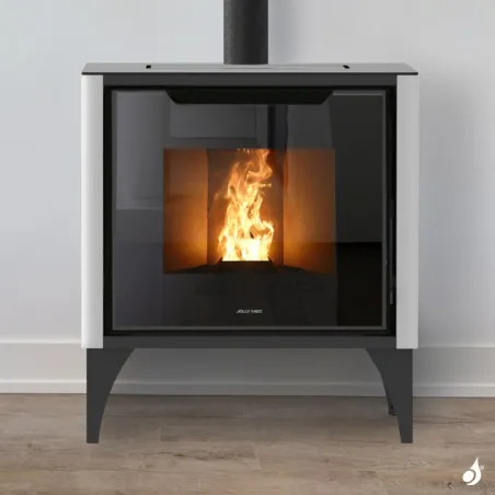 Poêle à granulés Jolly Mec Pixie Steel 7 kW Sortie Fumée Supérieure Ø80 mm