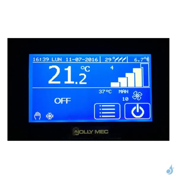 Poêle hybride à granulés et bois Jolly Mec Serie S Foghet Evo Aria Canalisable Puissance 11-12 kW Sortie Fumée Ø150 mm