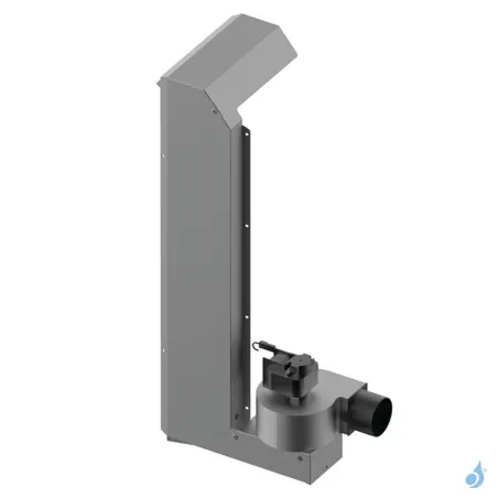 Kit de canalisation Droite pour poêle Jolly Mec ventilateur 170m3/h avec sonde et raccord