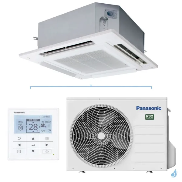 Climatiseur Panasonic Cassette PACi NX série Standard 3.6kW S-3650PU3E + U-36PZ3E5 pour application commerciale